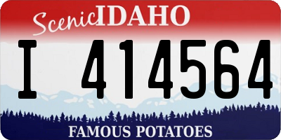 ID license plate I414564