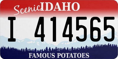 ID license plate I414565