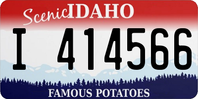 ID license plate I414566