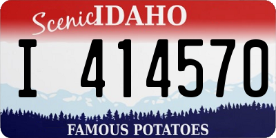 ID license plate I414570