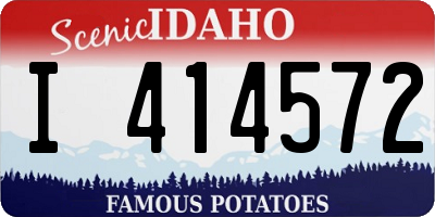 ID license plate I414572