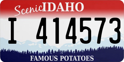 ID license plate I414573