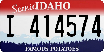 ID license plate I414574