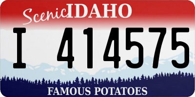 ID license plate I414575