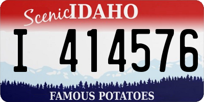 ID license plate I414576