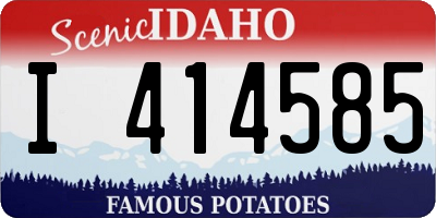 ID license plate I414585