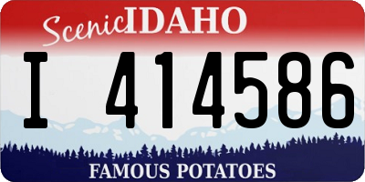 ID license plate I414586