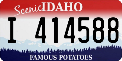 ID license plate I414588
