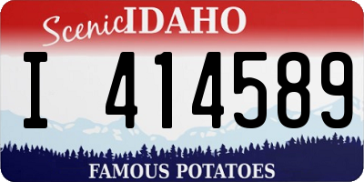 ID license plate I414589