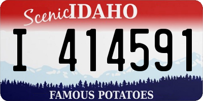 ID license plate I414591