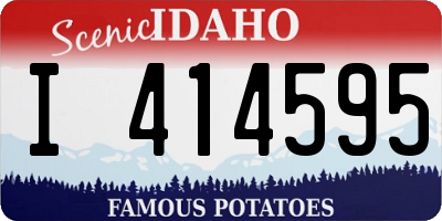 ID license plate I414595