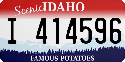 ID license plate I414596