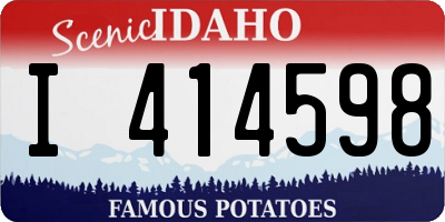 ID license plate I414598