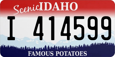ID license plate I414599
