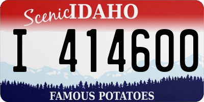 ID license plate I414600