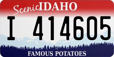 ID license plate I414605