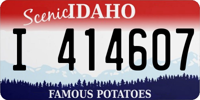 ID license plate I414607