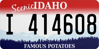 ID license plate I414608