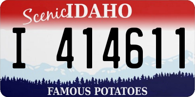 ID license plate I414611
