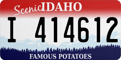 ID license plate I414612