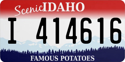 ID license plate I414616