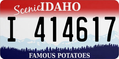 ID license plate I414617