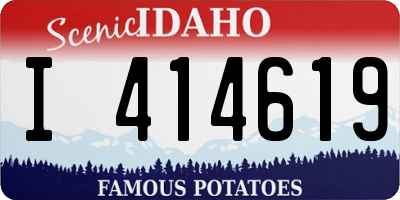 ID license plate I414619