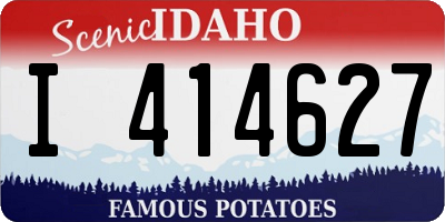 ID license plate I414627