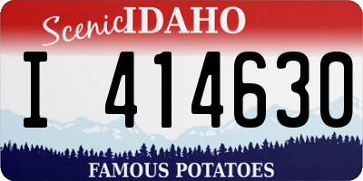 ID license plate I414630