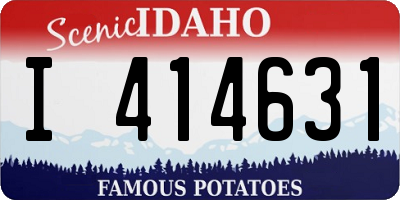 ID license plate I414631