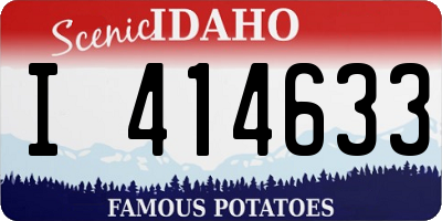 ID license plate I414633