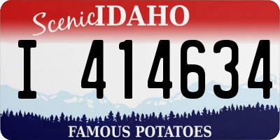 ID license plate I414634