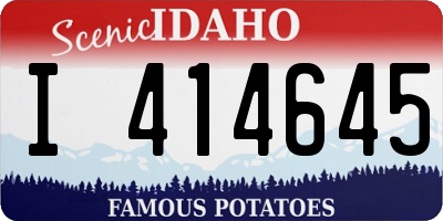 ID license plate I414645