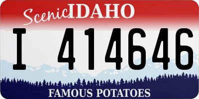 ID license plate I414646