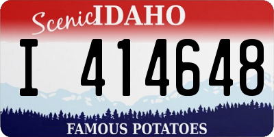 ID license plate I414648