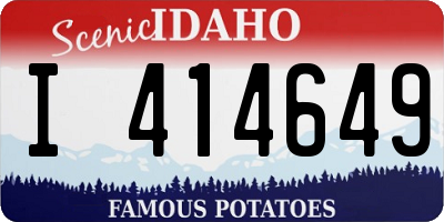 ID license plate I414649
