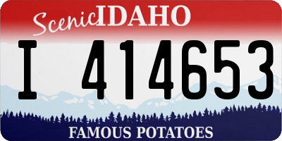 ID license plate I414653