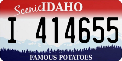 ID license plate I414655