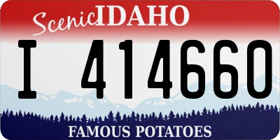ID license plate I414660