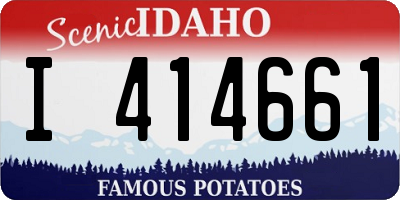 ID license plate I414661