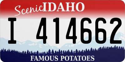ID license plate I414662