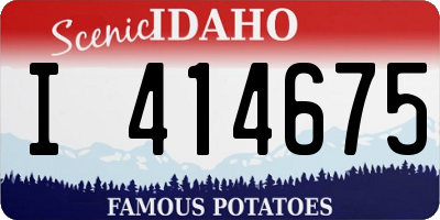 ID license plate I414675