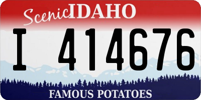 ID license plate I414676