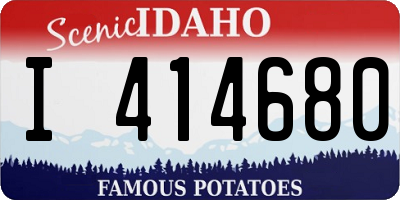 ID license plate I414680