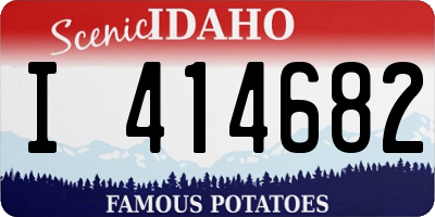ID license plate I414682