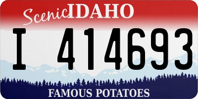 ID license plate I414693