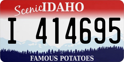 ID license plate I414695