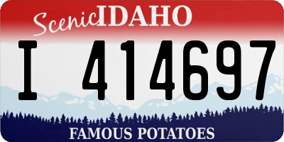 ID license plate I414697
