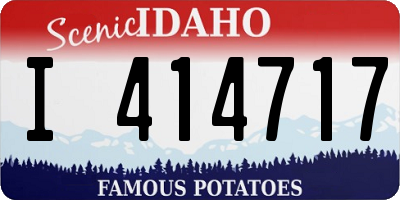 ID license plate I414717
