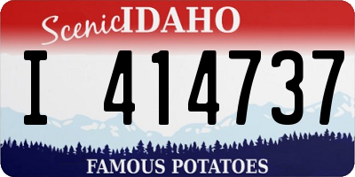 ID license plate I414737